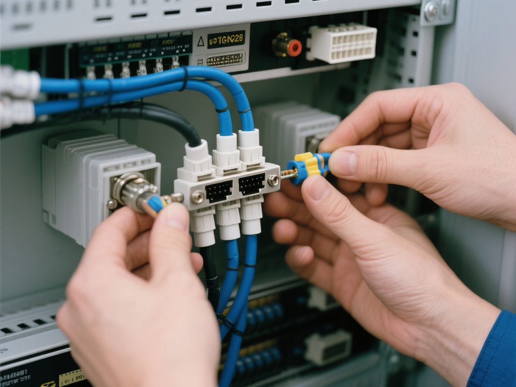 进行关键部件对接
在对部件之间进行连接时，需要谨